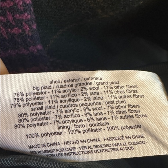 SAM EDELMAN Braellynn Relaxed Double Breasted Wool
Blend Blazer Plaid Coat XL - Picture 11 of 11